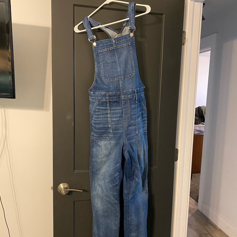 Madewell Blue Denim Overalls